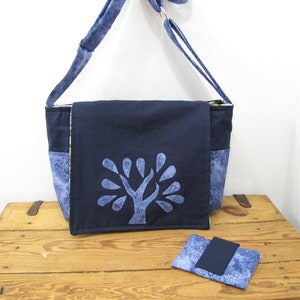 Tree Lover Blue Festival Messenger Monedero