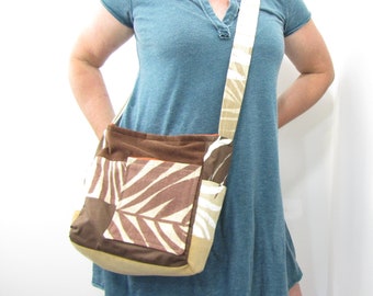 Palm Leaf Messenger Bag Crossbody Hobo Boho Purse