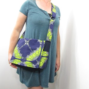Bolsa Messenger Sombrillas Azules y Verdes