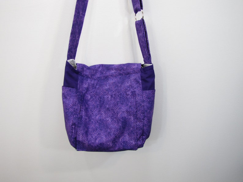 Crossbody Messenger Bag Purple Haze image 7