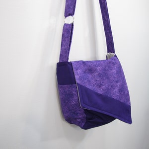 Crossbody Messenger Bag Purple Haze image 5