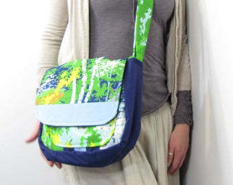 Trees Messenger Bag Patchwork