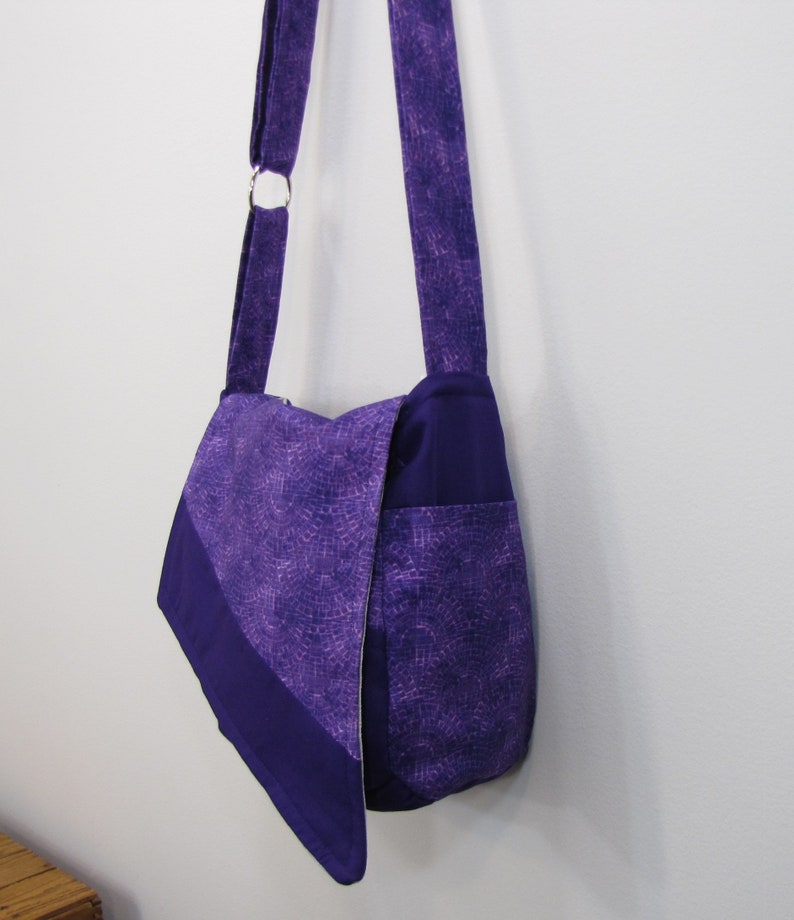 Crossbody Messenger Bag Purple Haze image 6