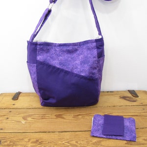 Crossbody Messenger Bag Purple Haze image 8