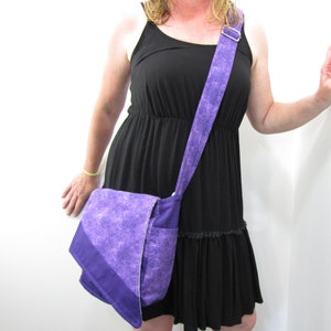 Crossbody Messenger Bag Purple Haze image 1