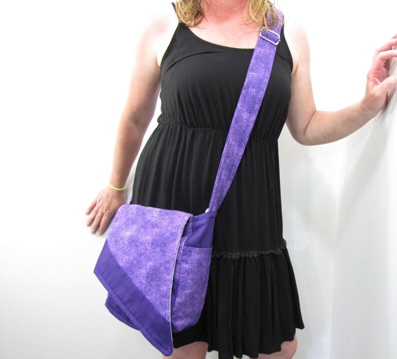 Crossbody Messenger Bag Purple Haze image 1