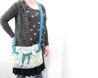 Teal Crossbody Sash Purse