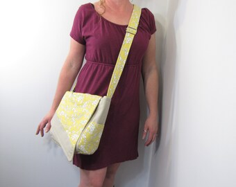 Slant Messenger Bag Sunny Days Yellow Crossbody Purse