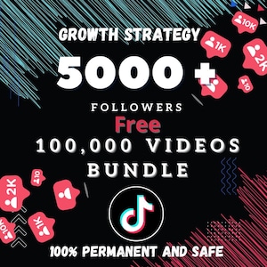 5000+ Real Tiktok Followers + 100K Viral Videos | Fast Safe Growth Bundle