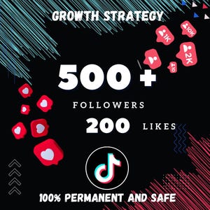 TikTok Followers + 200 Likes: Boost Your Profile (Digital Service)