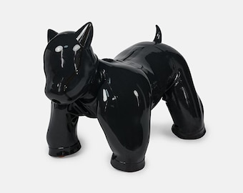 Siliconen bodysuit zonder capuchon, hondenkleertjes, catsuit, fursuit, cosplaykostuums, volledig zwart