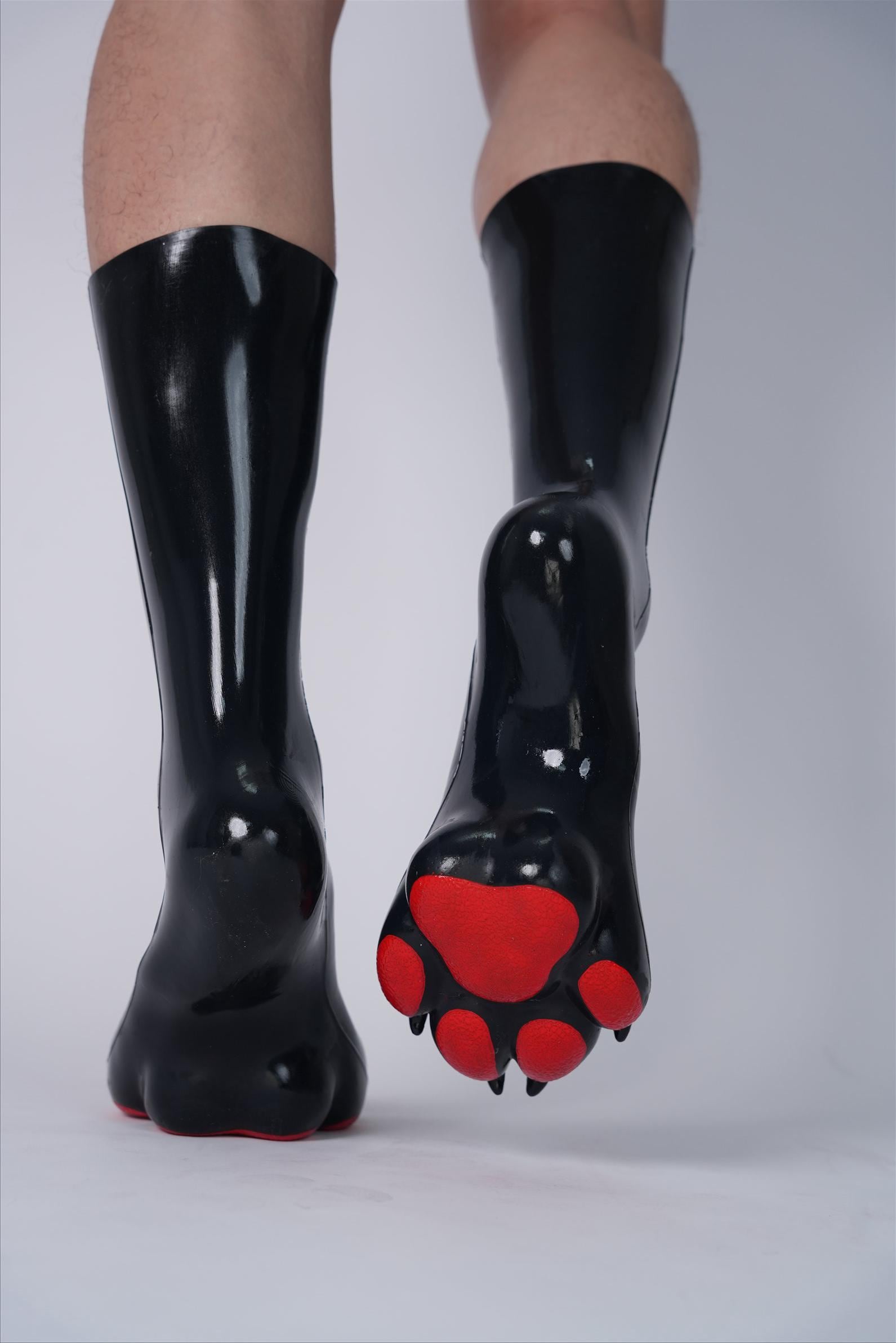 Digitrade Foot Silicone Colorful Dog Feet for Cosplay Costumes Furry Digitigrade ...