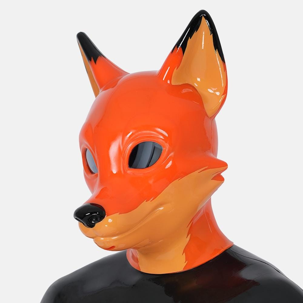 Latex Fox Mask - Etsy