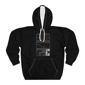 Sweat à capuche design cosmique, Sweat-shirt unisexe, Cadeau astrologique, Vêtements sur le thème de l'espace, Streetwear décontracté