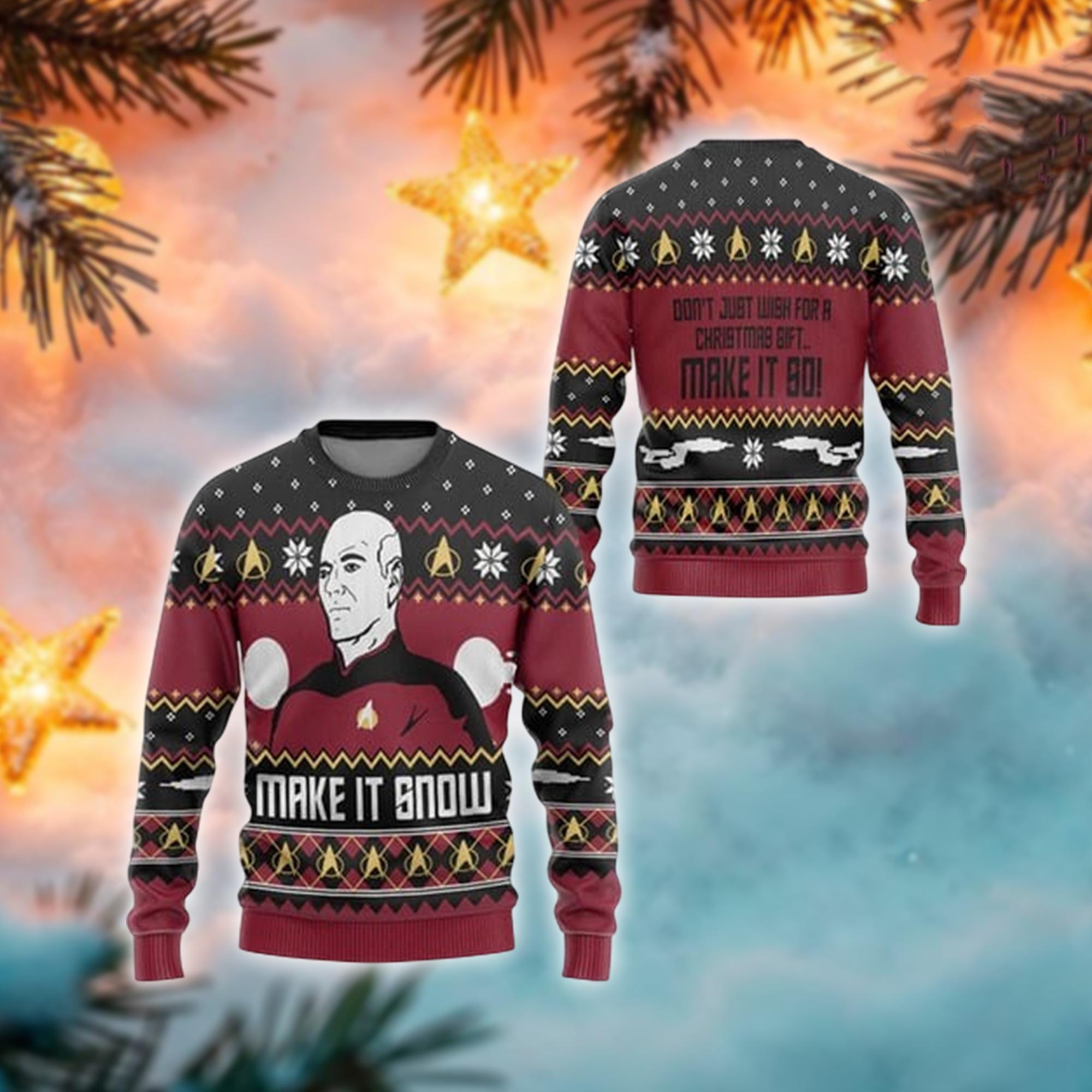 Star trek christmas sweater