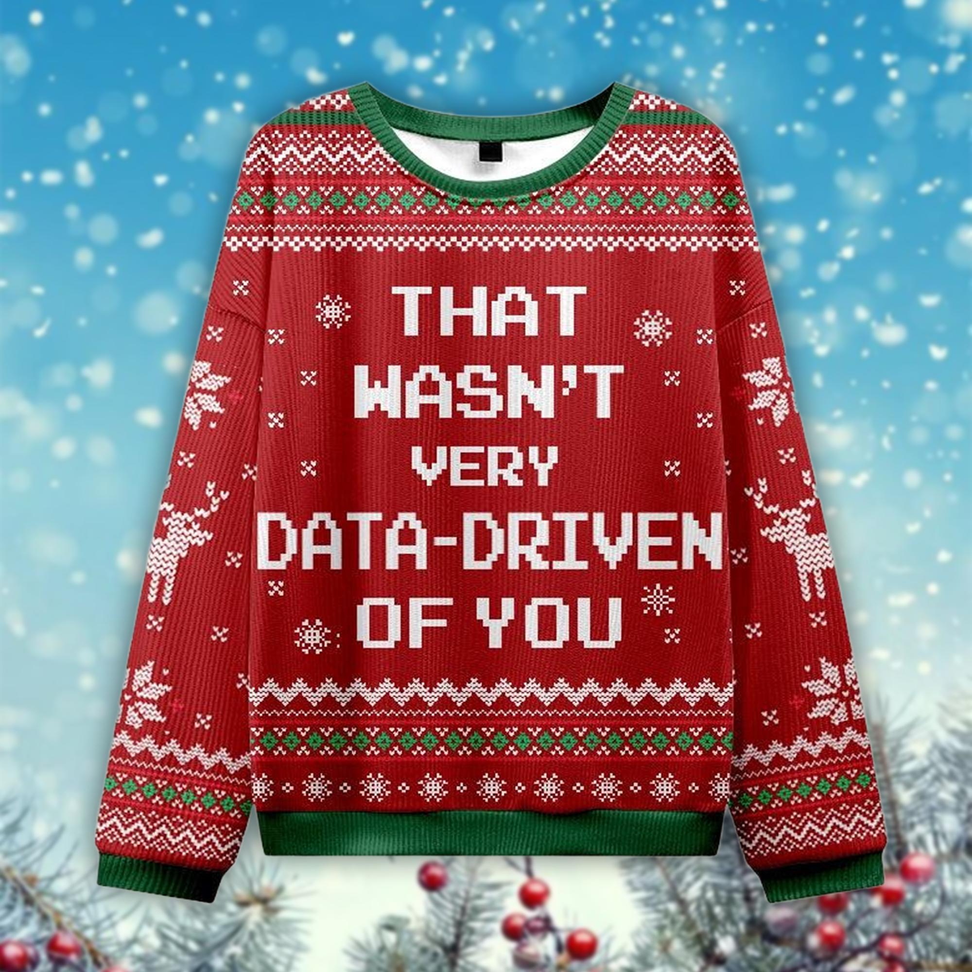 Data Driven Ugly Christmas Sweater