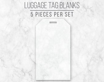 Blank luggage tags for vinyl hotsell
