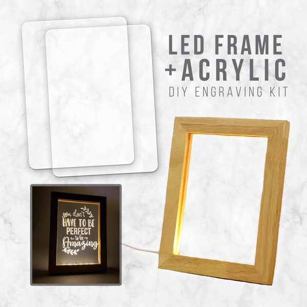 DIY Acrylic LED Frame Kit, DIY Acrylic Sign, Blank Acrylic Sign, Light Neon Frame