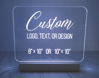 Custom LED Sign, LED Sign for Businesses, LED Neon Sign Custom Neon Logo, Gamer, Dj Booth, Bar Menu, Bar Sign, Lightup Sign, Light Up Sign