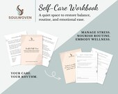 30-Day Self-Care Workbook: Mindfulness & Wellness Journal (Printable PDF)