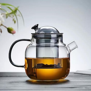 Glass teapot|High temperature resistant teapot|Tea and water separation tea maker|Tea set|Flower teapot|Tea party set|Afternoon tea set