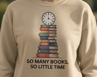 Diseño de camiseta para amantes de los libros / Libros apilados, reloj PNG (descarga digital)