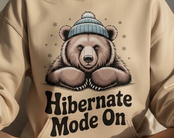 Modo hibernación activado (PNG) / Descarga digital de invierno acogedor