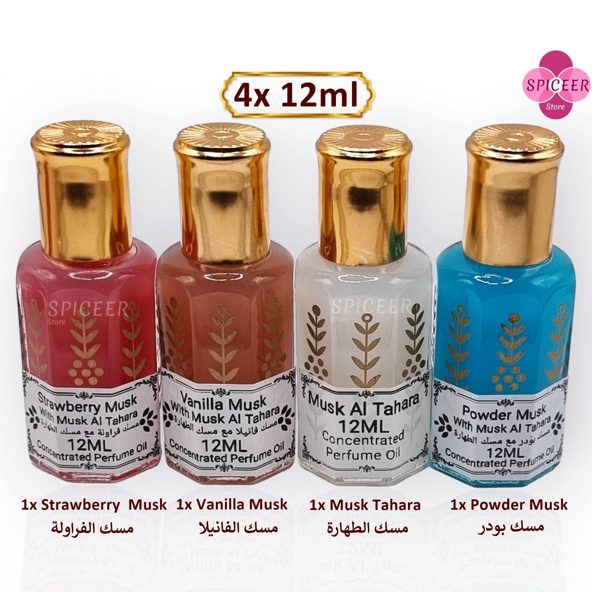 4x 12ml Original & High Quality Perfume Musk ( Tahara + Vanilla +