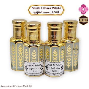 Musk Al Tahara White 12ml Profumo concentrato arabo originale di alta qualità olio di tahara misk Profumo fragrante di Tahara Oud مسك الطهارة