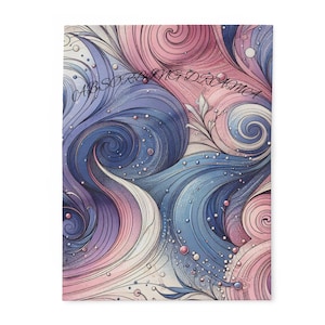 Colorful Swirl Arctic Fleece Blanket, Cozy Throw for Home Decor, Gift for Birthdays, Holidays, or Comfort