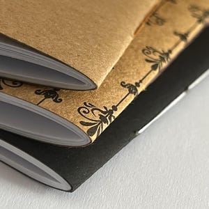 Handmade Notebook Set – A6 / A5 / Travel Sizes – Choose Your Cover. Pack of 3 notebooks
