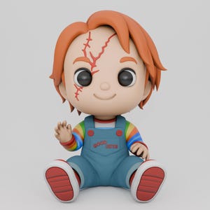 Chucky Halloween 3D Model – STL Files for 3D Printing, Digital Download