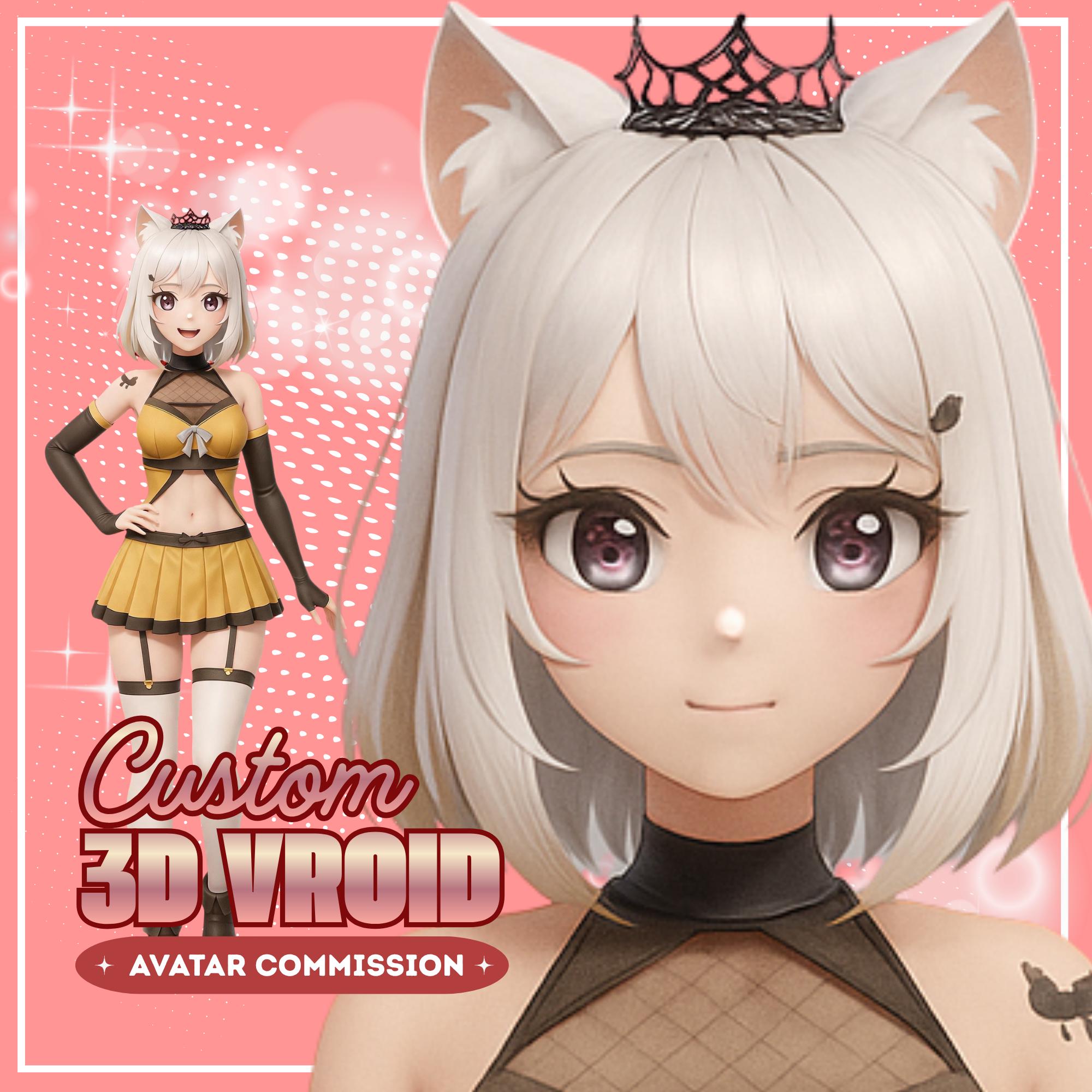 Custom 3D Model Vroid | 3D Model Commission for Streaming | Vrchat ...