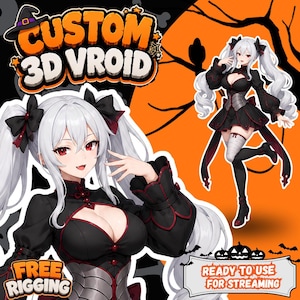 Custom VTuber Avatar Commission | 3D VRoid Model VRM VRChat Ready | Vtuber Model for Streaming