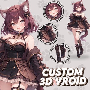 Benutzerdefinierte 3D-Vroid-Modell Auftragsarbeit Vtuber Charakterdesign