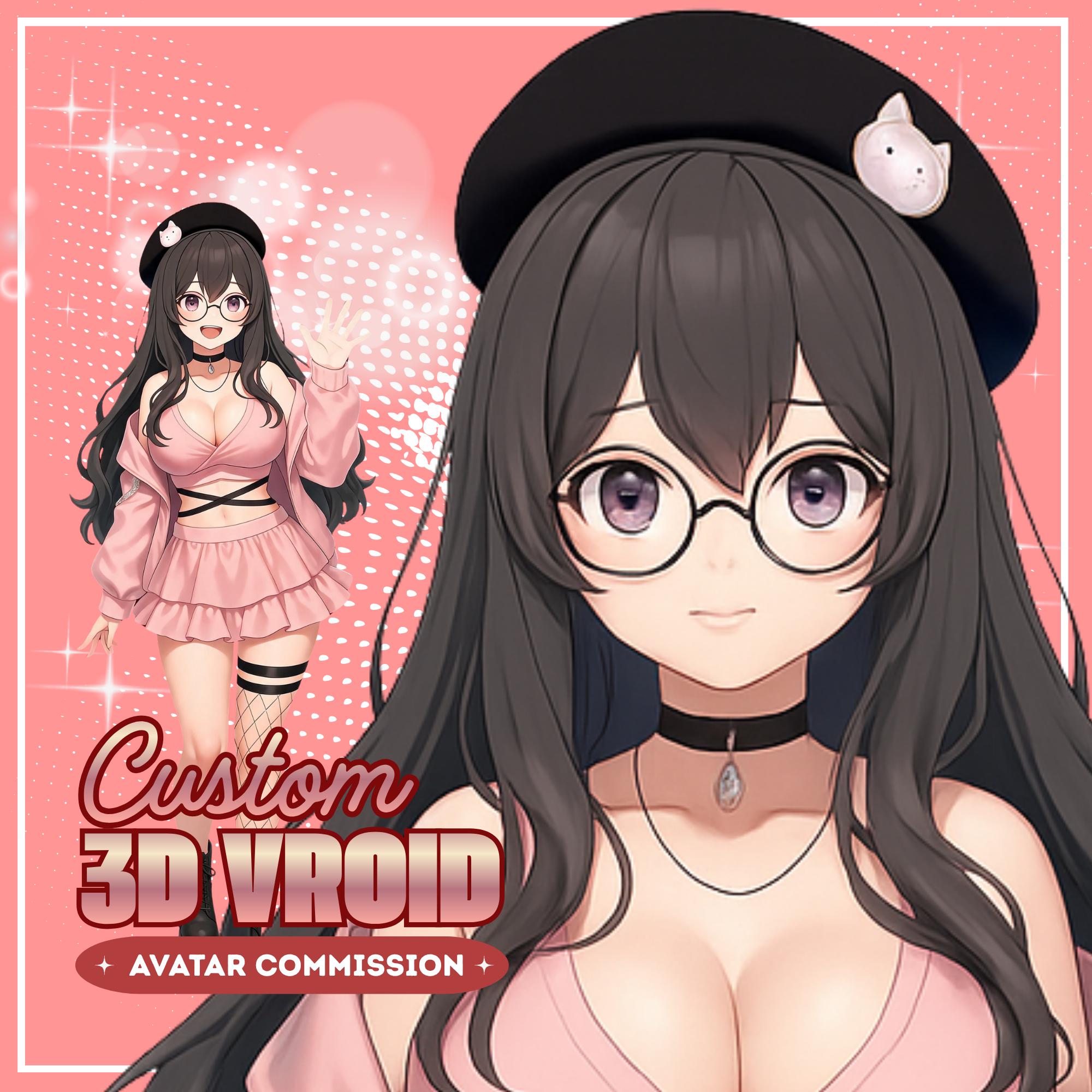 Custom 3D Model Vroid | 3D Model Commission for Streaming | Vrchat ...