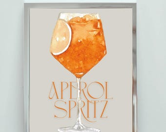 Cocktail Print Aperol Spritz