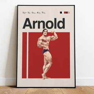 Arnold Schwarzenegger Poster – Bodybuilding Wall Art, Fitness Icon Print, Gym Motivation Decor, Digital Gift for Bodybuilders & Fans