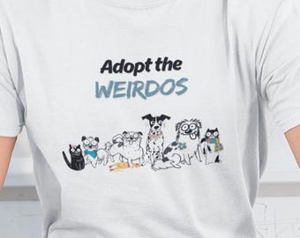Rescue Pet T-Shirt: Funny Adopt Don't Shop Dog & Cat Lover Tee