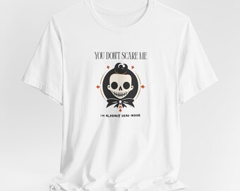 Lustiges Schädel-Grafik-T-Shirt: Sarkastischer Humor, Halloween-Shirt