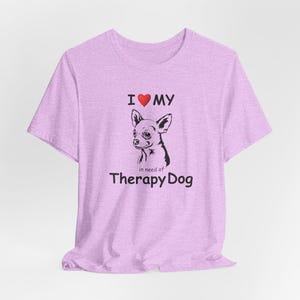 Funny Chihuahua Therapy Dog T-Shirt: Mental Health Humor, Dog Mom Gift