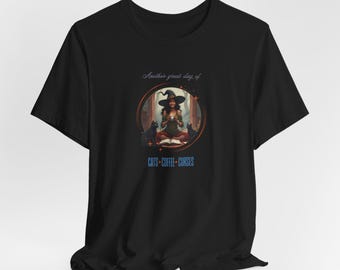 Cats Coffee Curses T-Shirt: Friendly Witch Halloween Tee