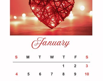 2026 Couples Calendar With Abstract Art By Good Tuesday