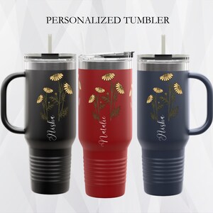 Charming Insulated Travel Mug, 40oz with Floral Design for Coffee Lovers, Perfect for On-the-Go, Birthday Gift, Eco-Friendly Beverage [...]