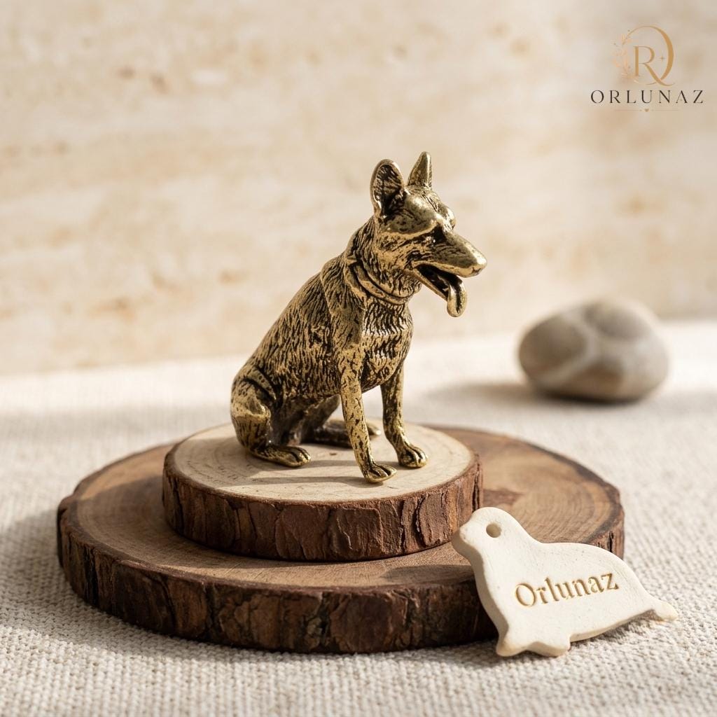 Antique ミニョネット With dog A BLUE Country Farmhouse Decor: Blue