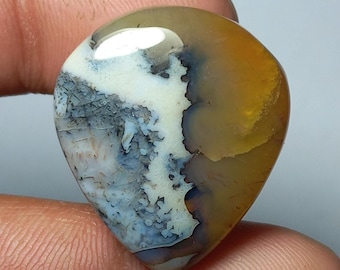 Turkish Stick Agate Gemstone: Jewelry Making Stone (44Cts 30X24MM) #022