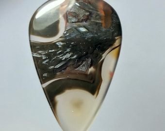 Stick Agate Gemstone: Natural Jewelry Making Stone (21 Cts, 35x21MM)#099