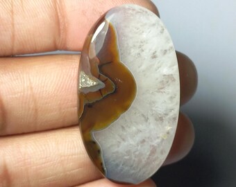 AAA Stick Agate Gemstone: Jewelry Making Stone (63Cts, 45X23MM)#099