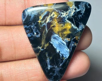 Natural Pietersite Gemstone Cabochon: Jewelry Making (44X31MM, 37Cts) #786