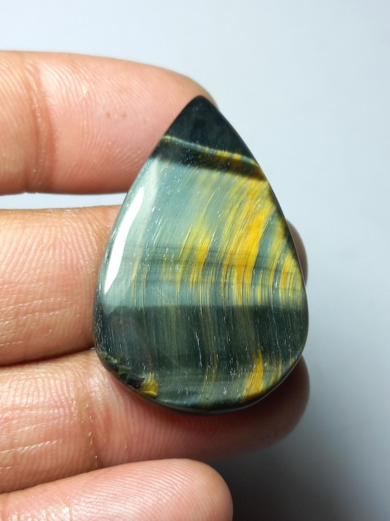 Natural Multi Tiger Eye Cabochon: Loose Gemstone, 33 Cts (37X24MM)